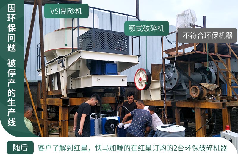 因環(huán)保停產(chǎn)，客戶立馬購買了2臺環(huán)保型設備