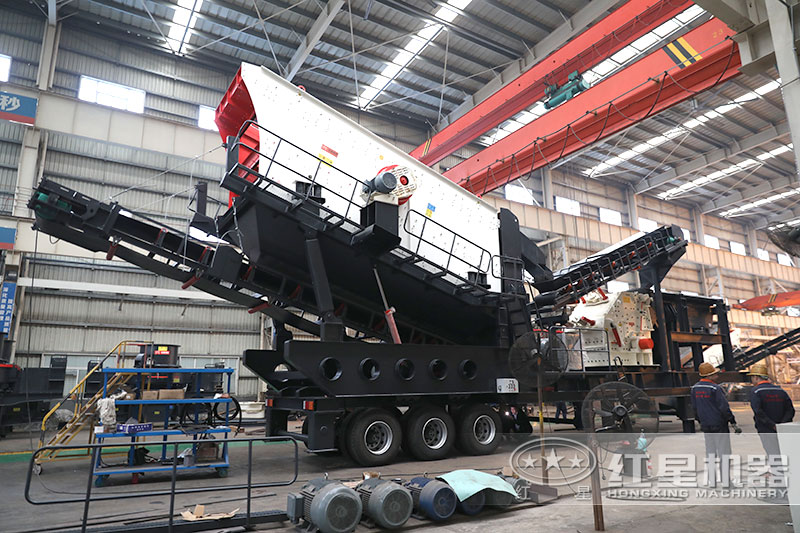車載移動(dòng)制砂機(jī)，搭配車頭任意行